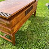 Vintage exotic wood desk 80/90