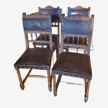 Lot de chaises brettonnes