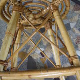 Vintage rattan stool