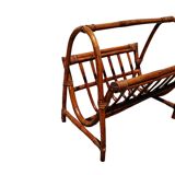 Rattan magazine rack