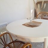 Scandinavian extendable table with butterfly extensions