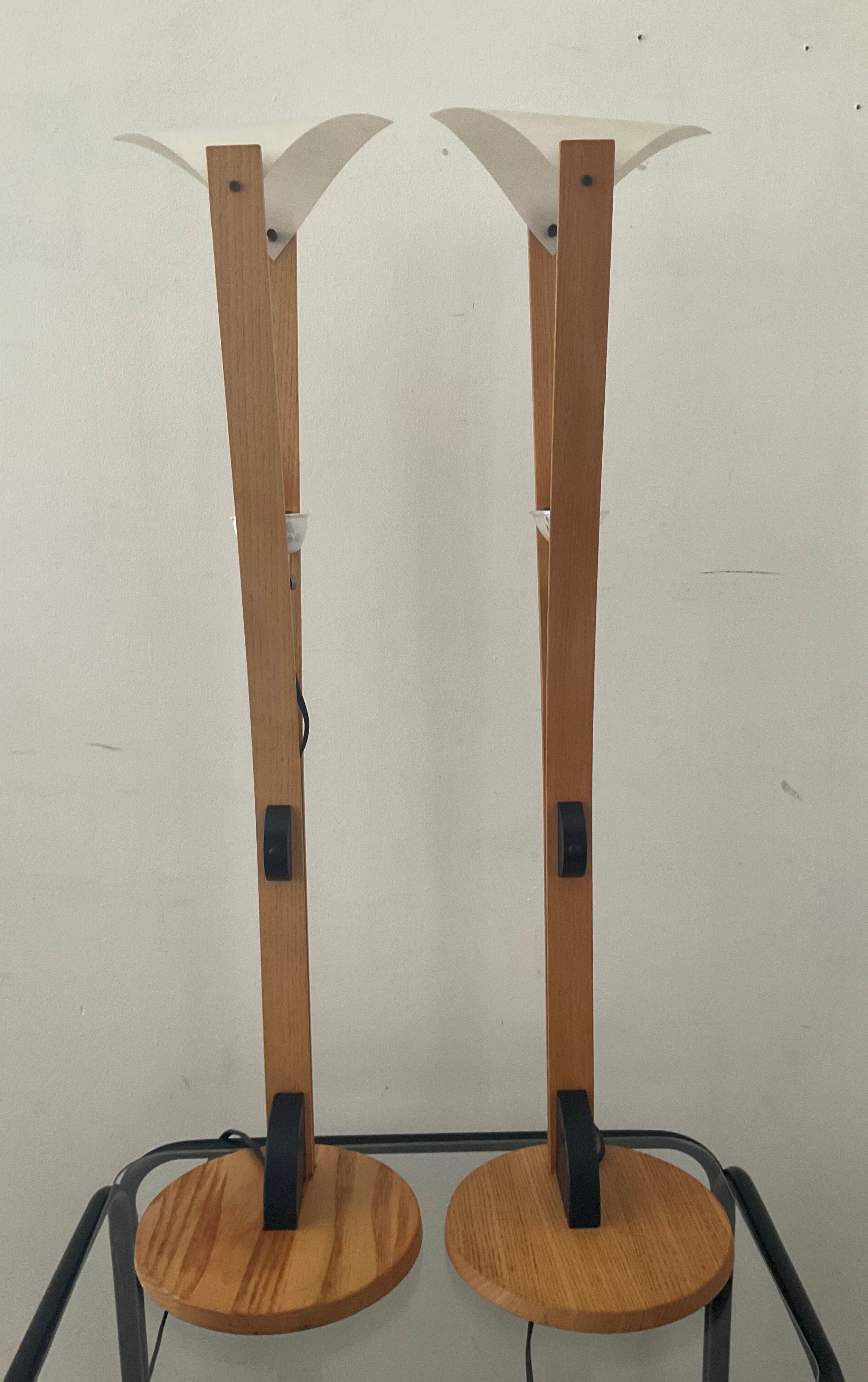Paire de lampes domus des années 70