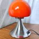 Lampe champignon vintage orange