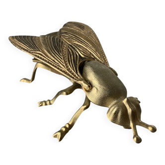 Regency fly ashtray in brass, Spain, 1980s