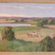 Oil on panel "Landscape" by Karl Abel