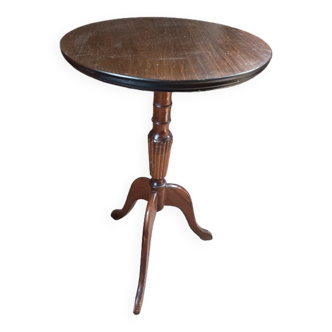 Pedestal table console wood legs tripod wood dp 052307