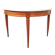 Antique Half-Moon Wooden Console