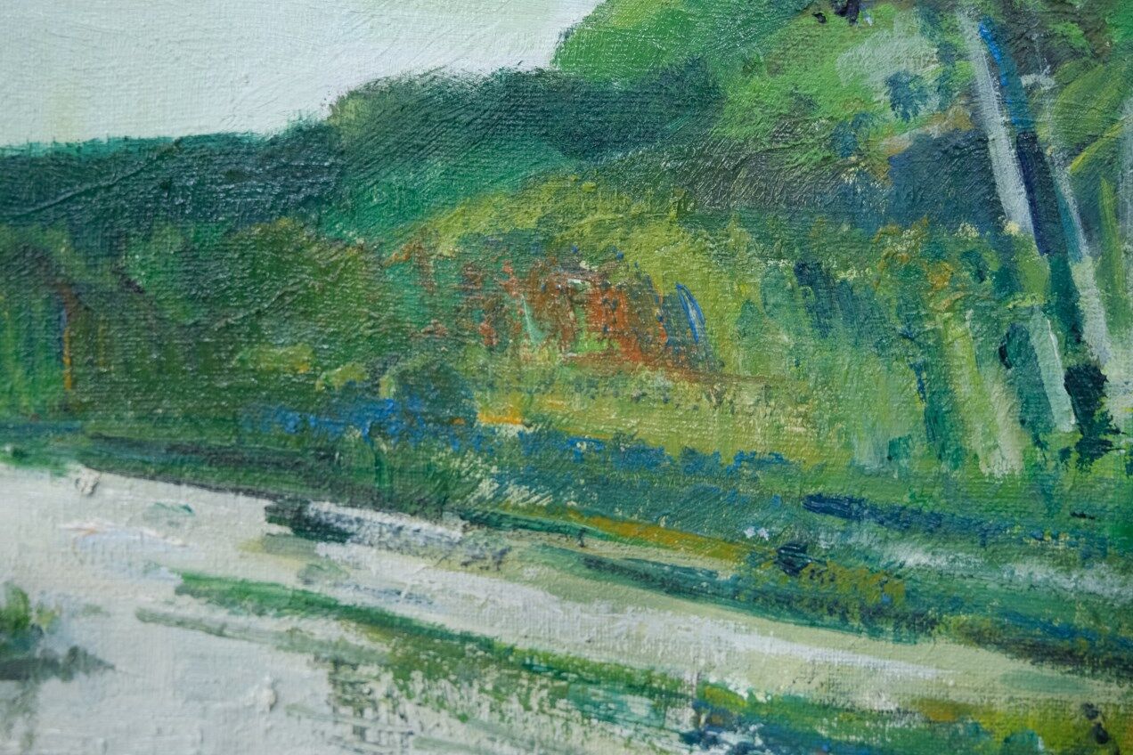 Oil on canvas by Gunnar Herman Berglund 1970