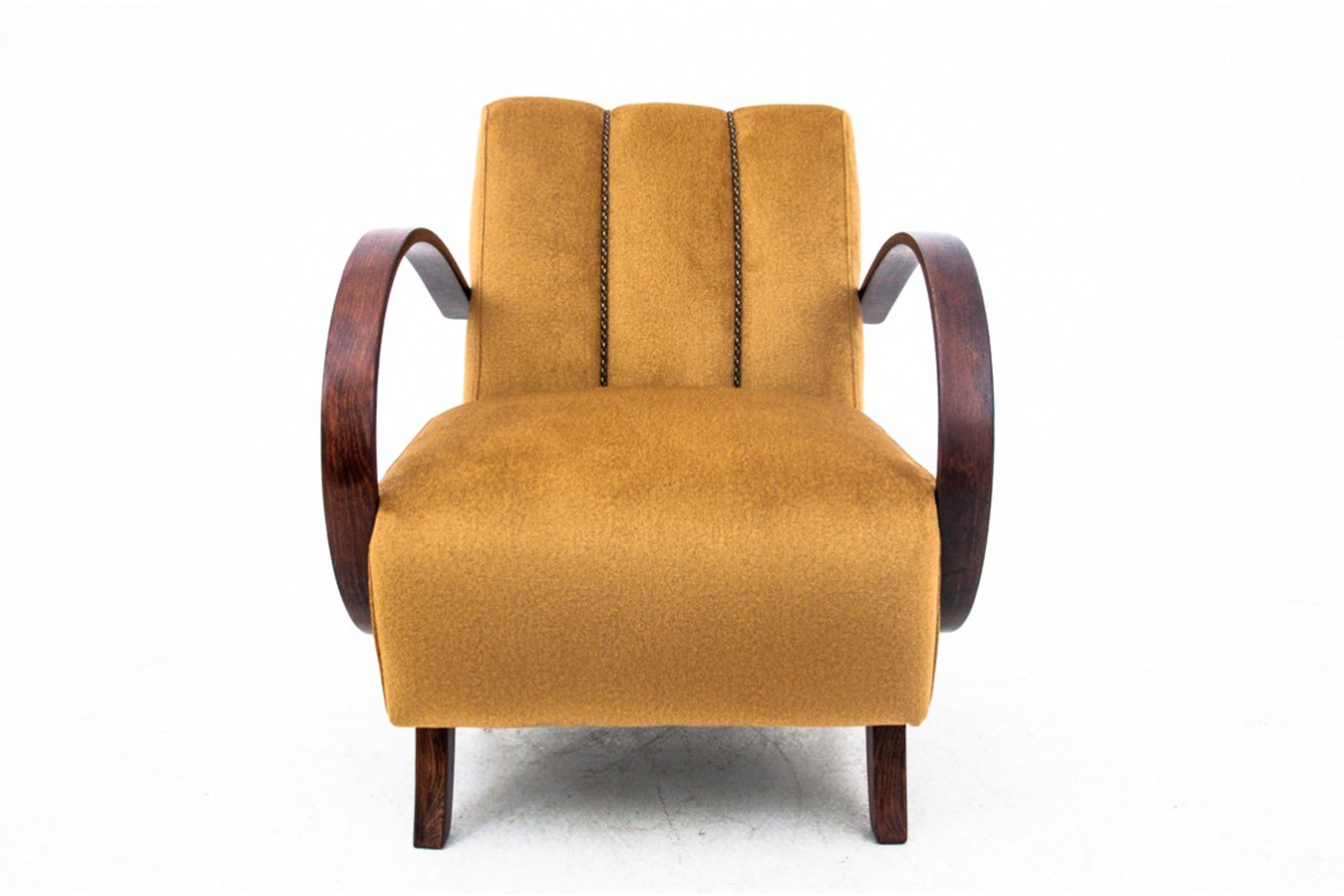 Pair of art deco armchairs, designed by J.Halabala, Czech Republic, 1930s, after renovation