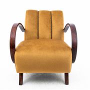 Pair of art deco armchairs, designed by J.Halabala, Czech Republic, 1930s, after renovation