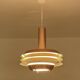 Mid-century modern Danish copper pendant light, 1970s