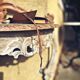Antique patinated console