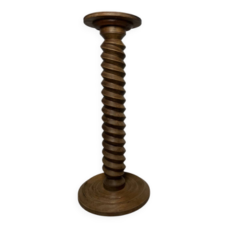 Colonne torsadée en chêne massif