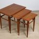 Tables gigognes scandinave en teck, 1960