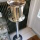 Silver metal champagne bucket