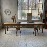 XL farmhouse table in beech and pine 3m