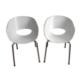 Series of 2 Sintesi chairs, Cantarutti design