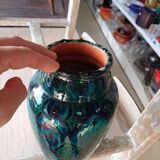 Old hand painted vase