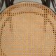 Set of 6 original vintage Thonet long John design diningchairs with webbing