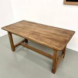 Small old farmhouse table with square legs