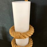 Applique artisanale en corde années 60