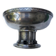 Vintage art deco cup in silver metal