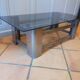 Stainless steel coffee table 1970