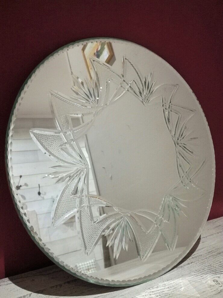 Miroir rond biseauté 35x35cm