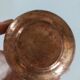 Copper pot hammered old vintage candle
