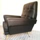 Pair of vintage leather armchairs