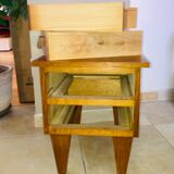 Art Deco oak bedside table from the early 20th century