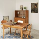 Extendable lacquered table czechoslovakia trud 1960