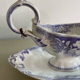 Purple Sarreguemines sauceboat Jardinière model staples