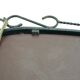 Rear-view mirror with black metal frame, 50x70 cm