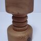 Three Scandinavian wooden candle holders, vintage design