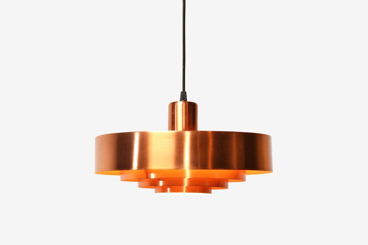 Jo Hammerborg Copper Roulet pendant lamp for Fog and Morup