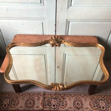 Golden vintage mirror