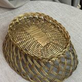 Brass woven basket