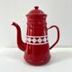 Old enamelled coffee maker from the 60s