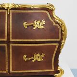 G. Durand Louis XV Bombe Commode, Marquetry, Gilt Bronze, 1880, Paris, France