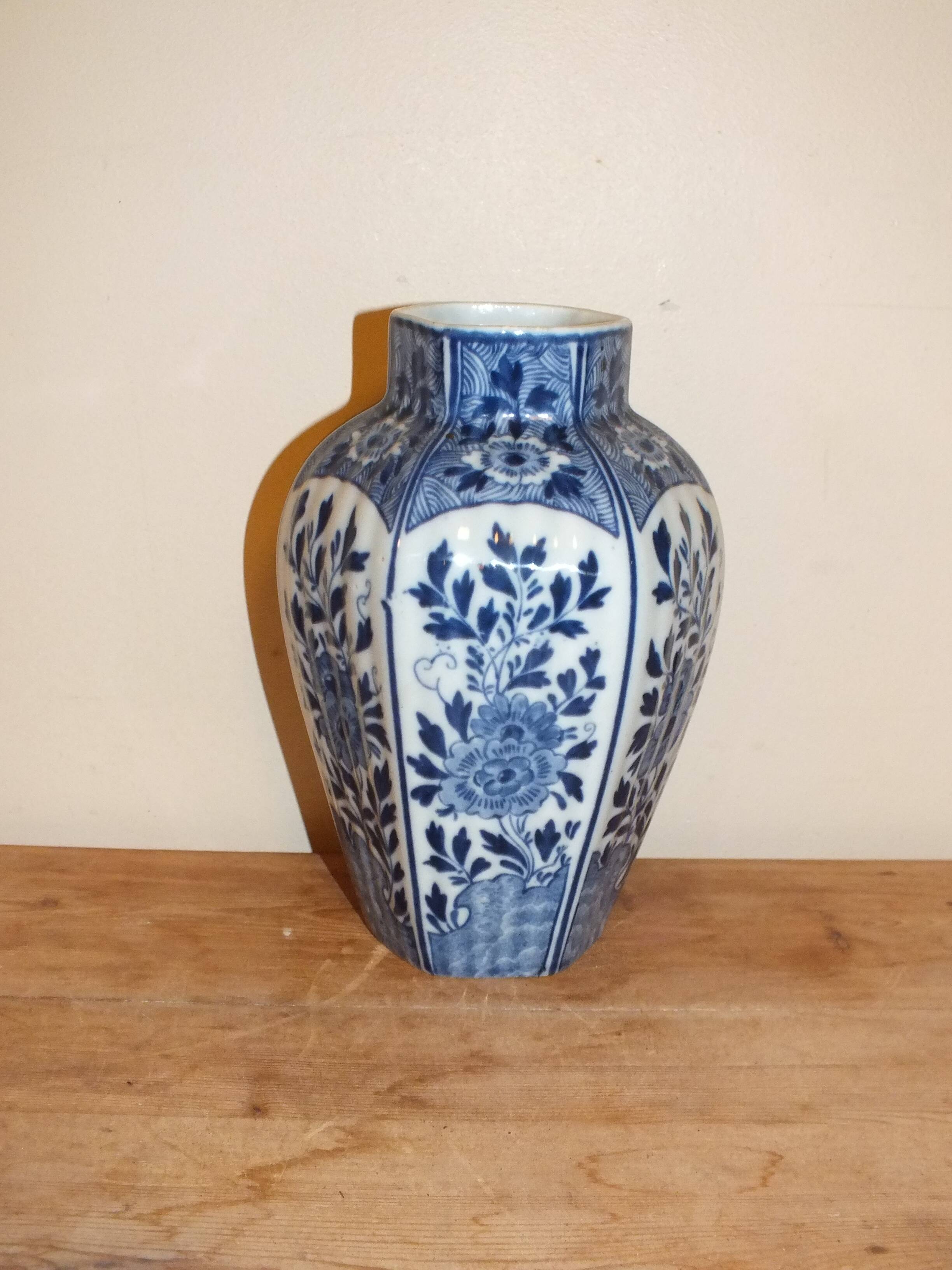 Delft porcelain vase in the style of the 18th century
