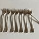 Set de 8 fourchettes à huitres uniplat Alfénide Christofle