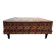 Large wool pouf