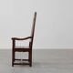 18th Century Liège Armchair in hand carved Oak, Belgium