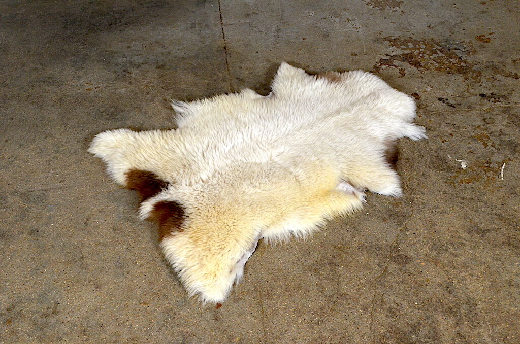 Sheepskin blanchette vintage deco cocooning 65x92cm