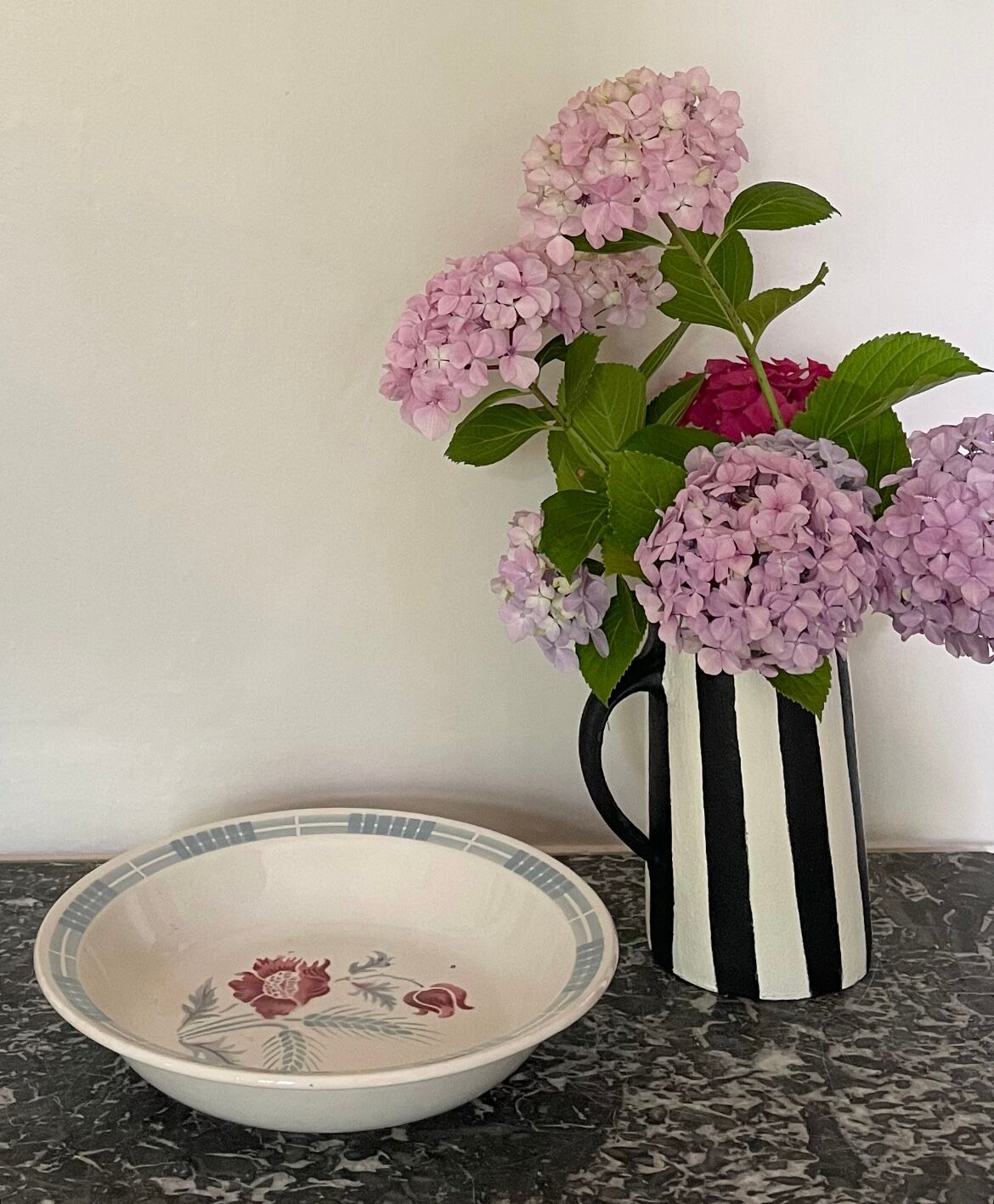 Hollow dish Sarreguemines model Carole