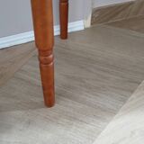 Set of 2 half-moon console tables with drawer - cherry wood - Louis Philippe style