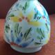 Vintage Italian vase with floral decoration