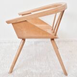 Fauteuil bois pour enfant Baumann, années 50