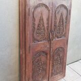 Anciennes portes de placard, bibliothèque murale en hêtre (1)